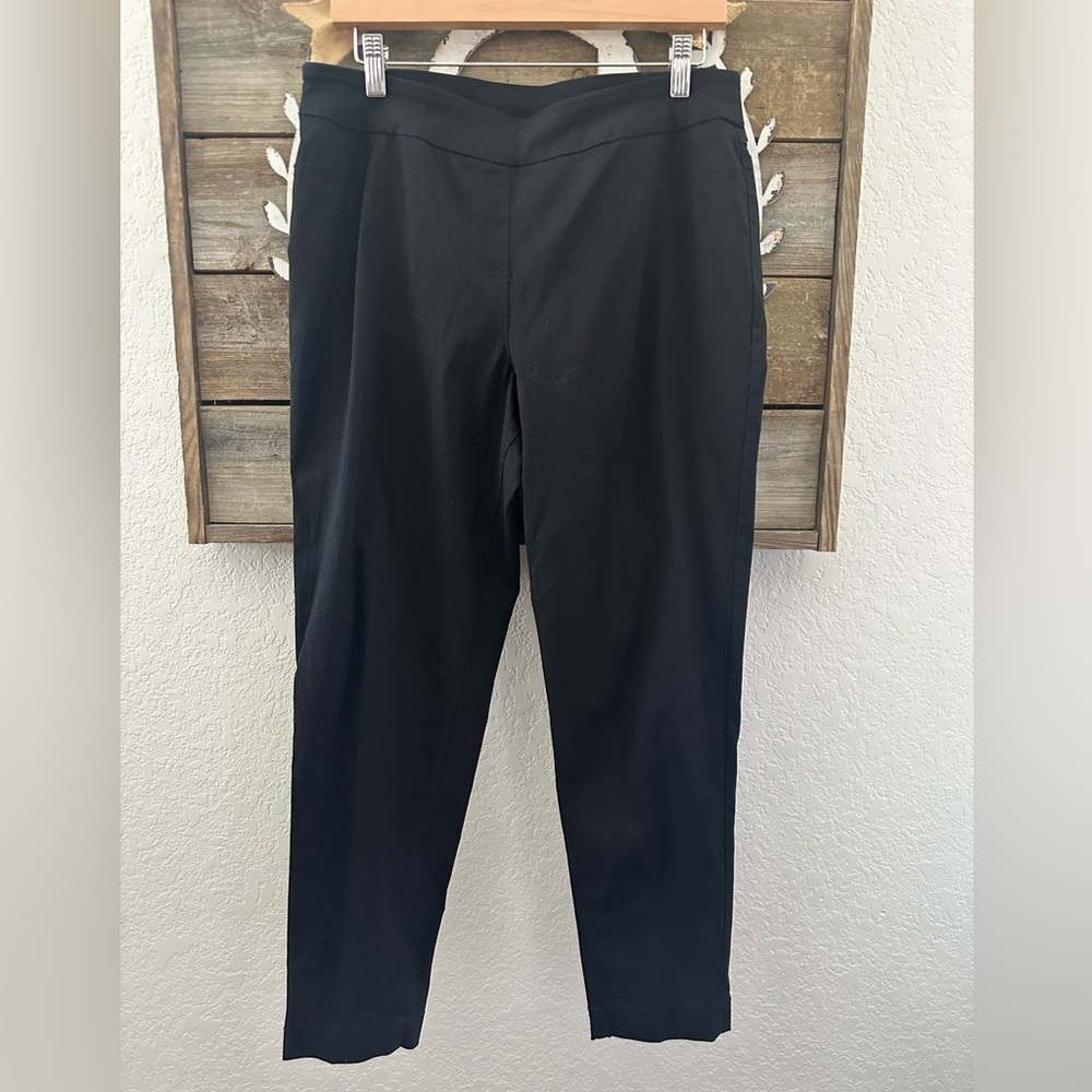 Soft Surroundings Black Pull on career Pants ladies large‎